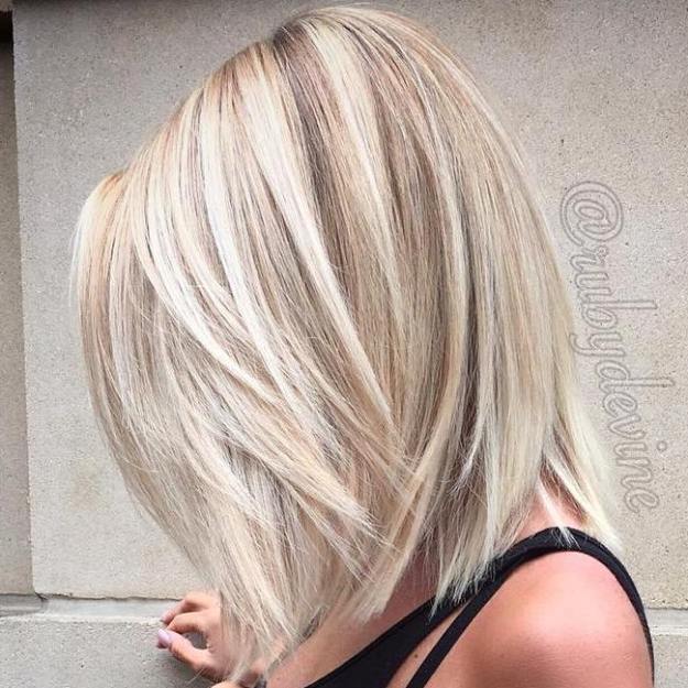 Medium Layered Blonde Hair