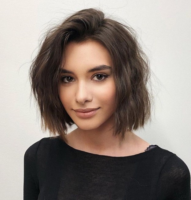 Medium Length Bob Cut with Soft Beachy Waves