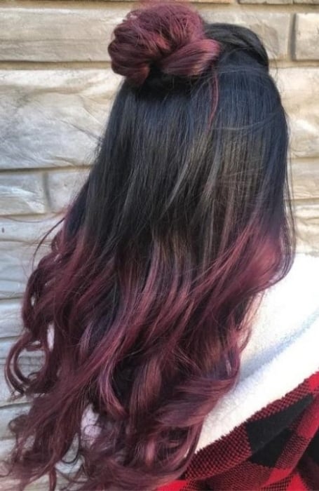Ombre Burgundy Hair Color