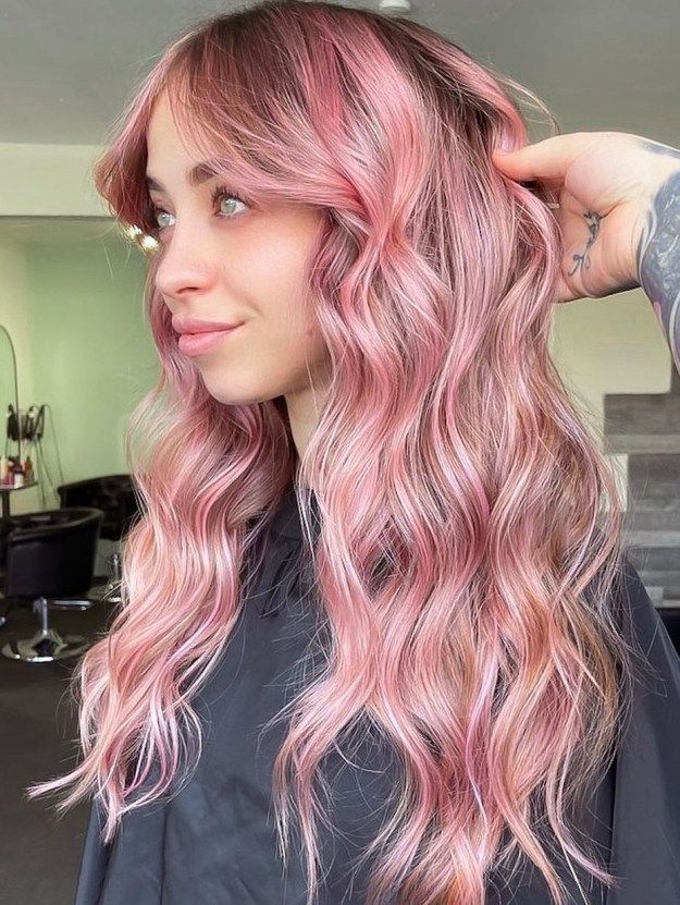 Pastel Rose Gold Hair