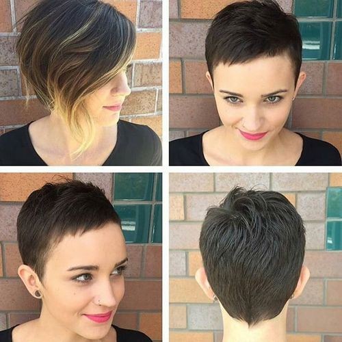 Pixie Haircut with Heart Face Shape - Girl Short Hairstyles