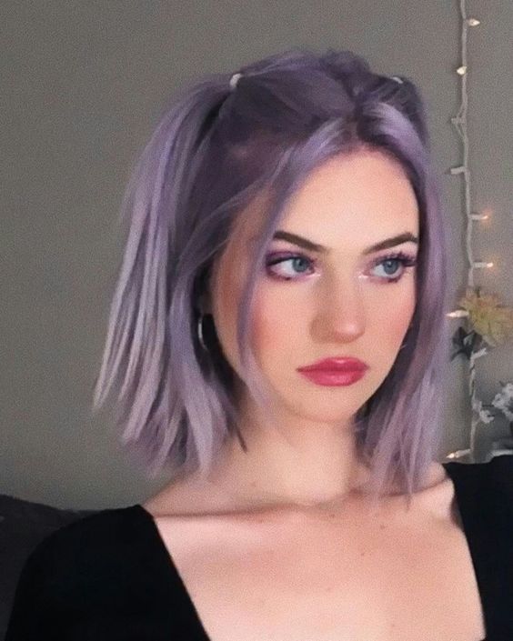 Platinum And Purple Ombre