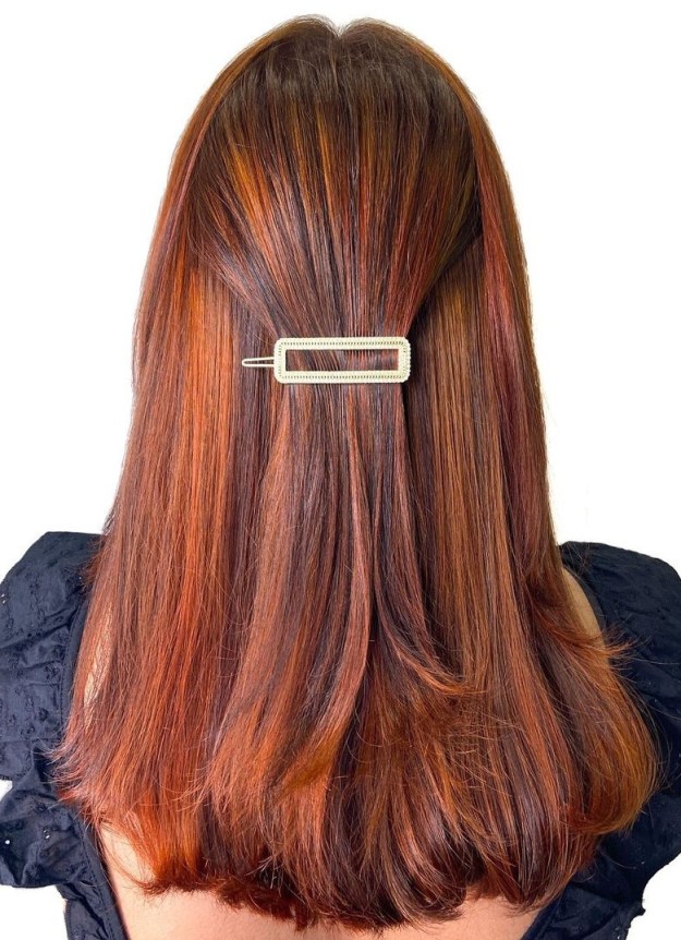 Red and Copper Hairstyle Idea
