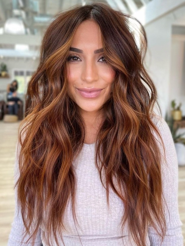 Reddish Brown Winter Hair Color