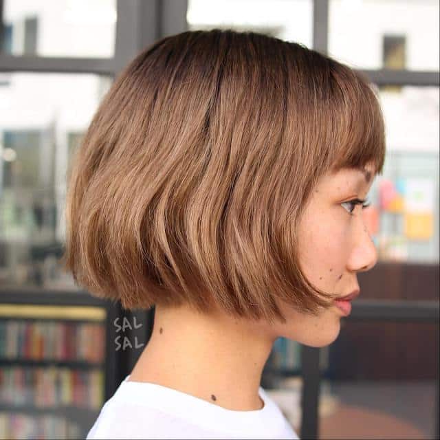 short Asian bob hairstyle