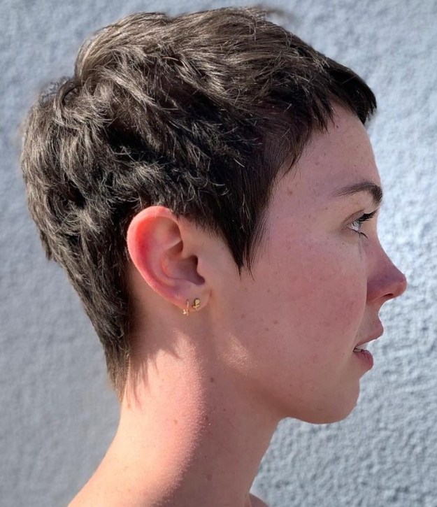 Short Layered Pixie Cut