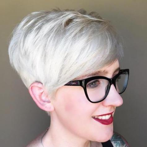 Silver Blonde Pixie