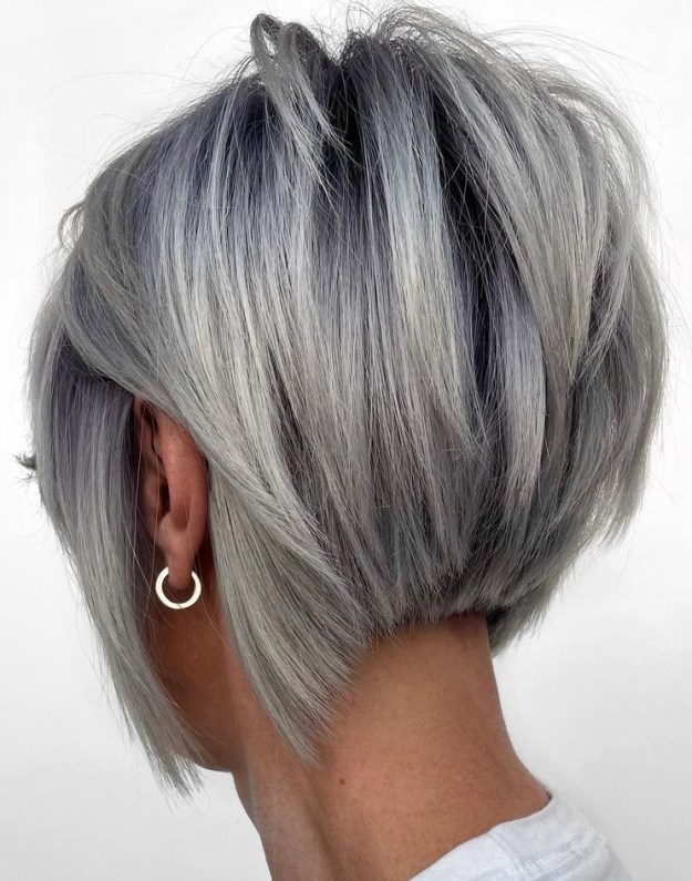 Silver Pixie Bob with Textured Layers