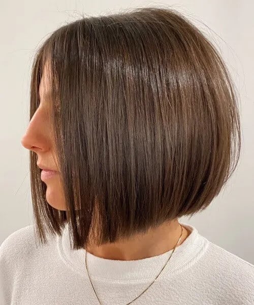 Sleek Round Bob Cut