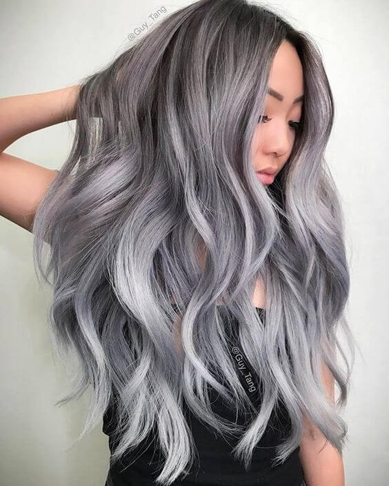 Smoke And Silver Ombre
