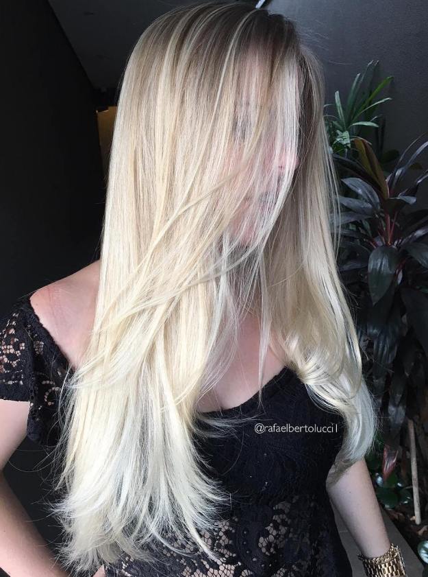 Straight Layered Blonde Hair