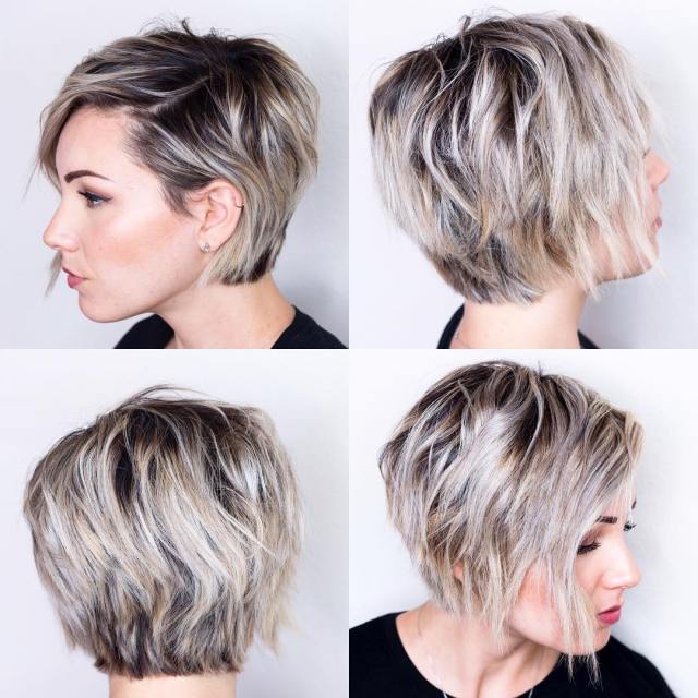 textured bob haircut