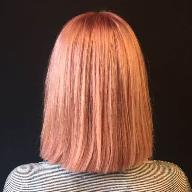 The Classic Bob Meets Rose Gold