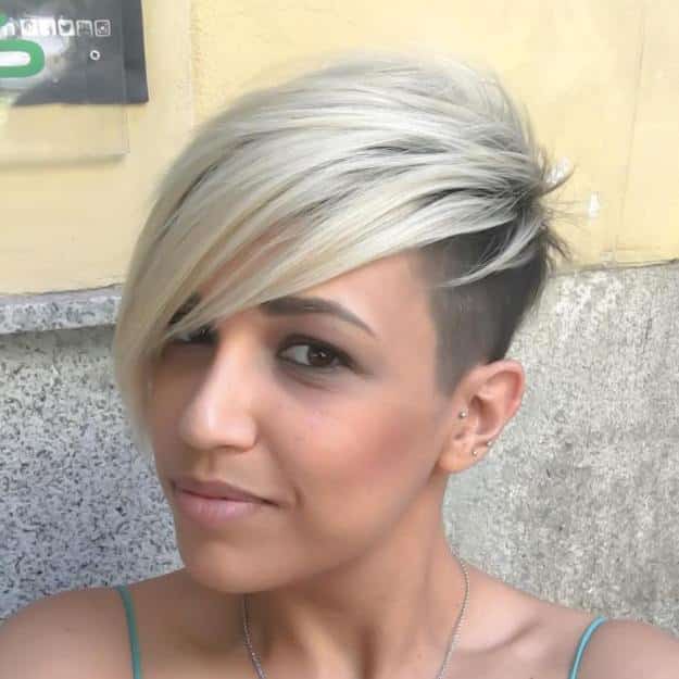 Two-Tone Asymmetrical Pixie Undercut