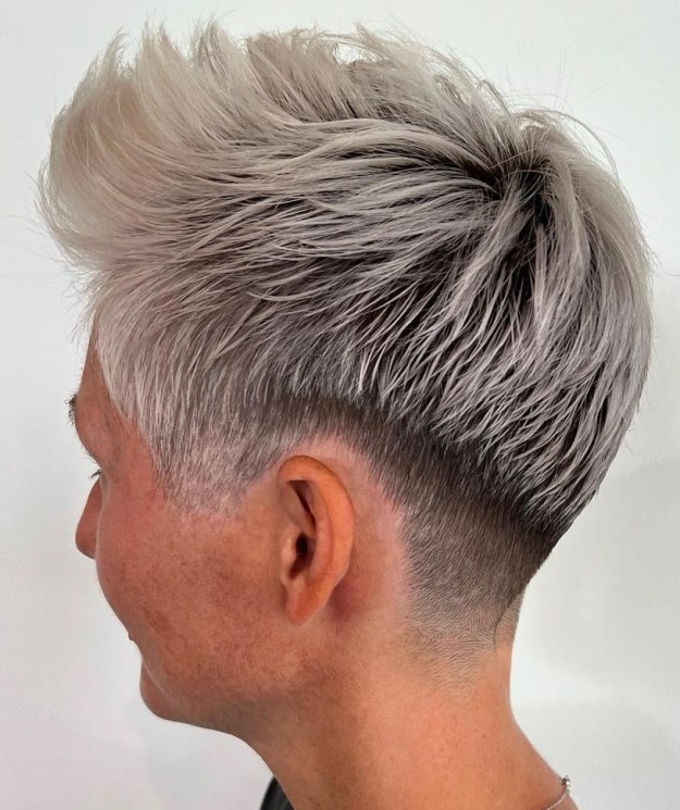 Undercut Pixie for Platinum Blonde