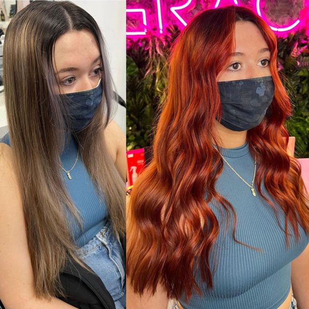 Vibrant Ginger Balayage