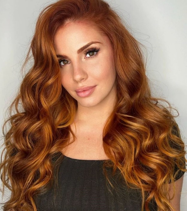 Vivid Ginger Copper Curls