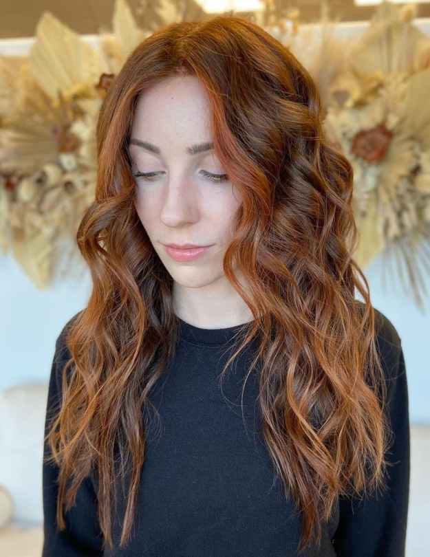 Wavy Copper Strands