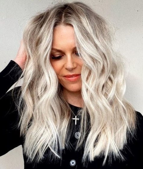 White Blonde Balayage