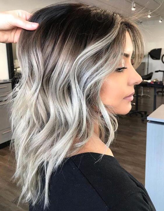 White Blonde Ombre