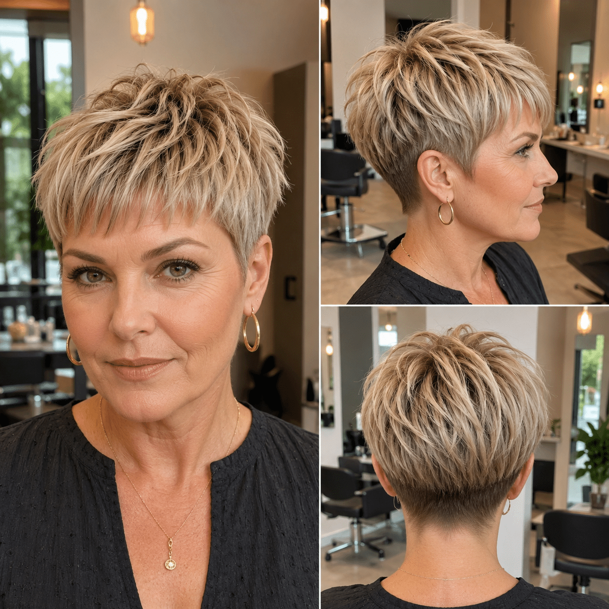 Champagne Frost Pixie Hair