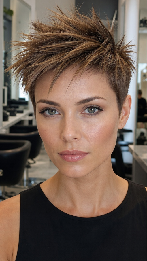 51 Stunning Undercut Pixie Style Ideas For This Season Honey Walnut Brunette Hair