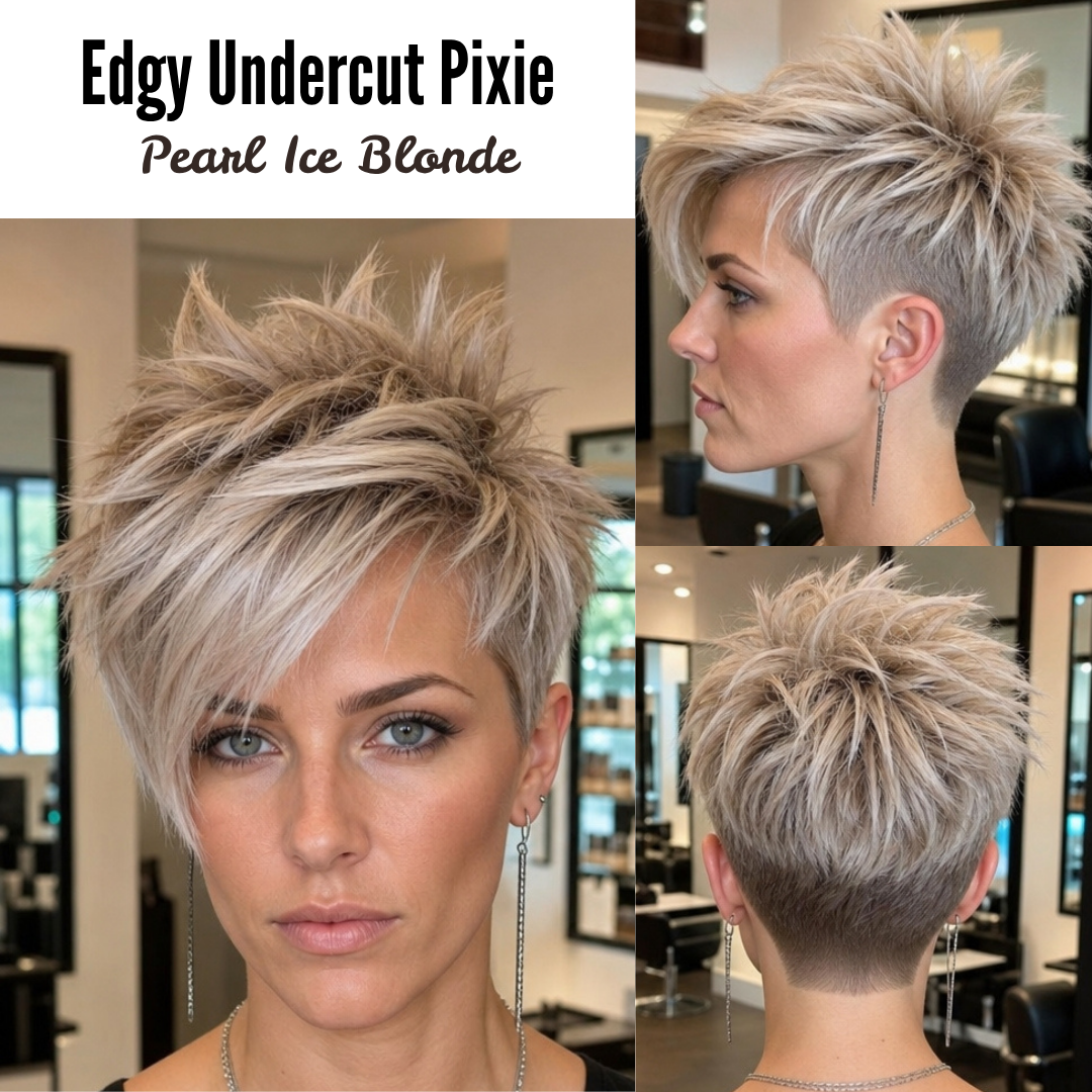 51 Stunning Undercut Pixie Style Ideas For This Season Pearl Ice Blonde Hair