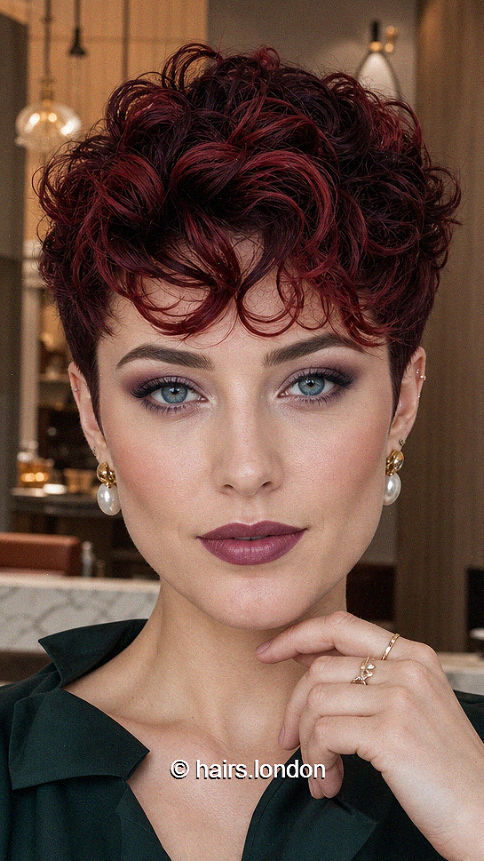 60 Stunning Undercut Pixie Style Ideas For This Season Black Cherry Crimson Hair
