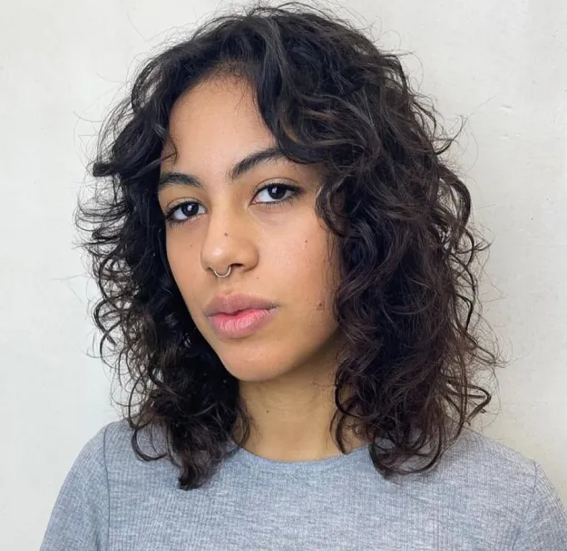 Natural-Looking Curly Hairstyle