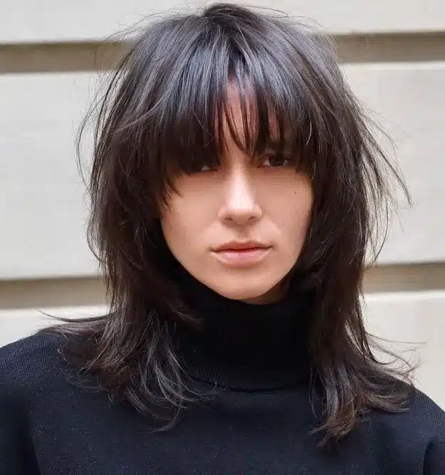 See-Through Bangs on a Medium-Length Cut