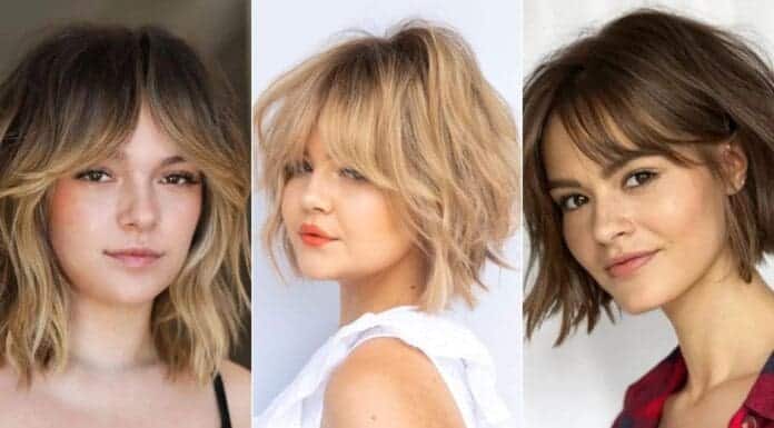Textured Bob with Bangs