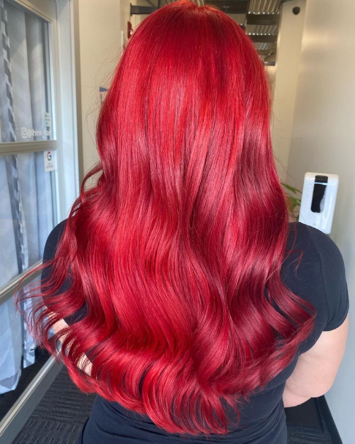 Bright Blood-Red Hair Tones