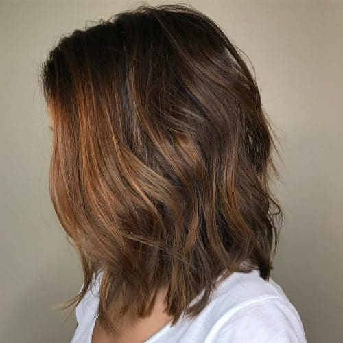 Brown and Bright Copper Highlights