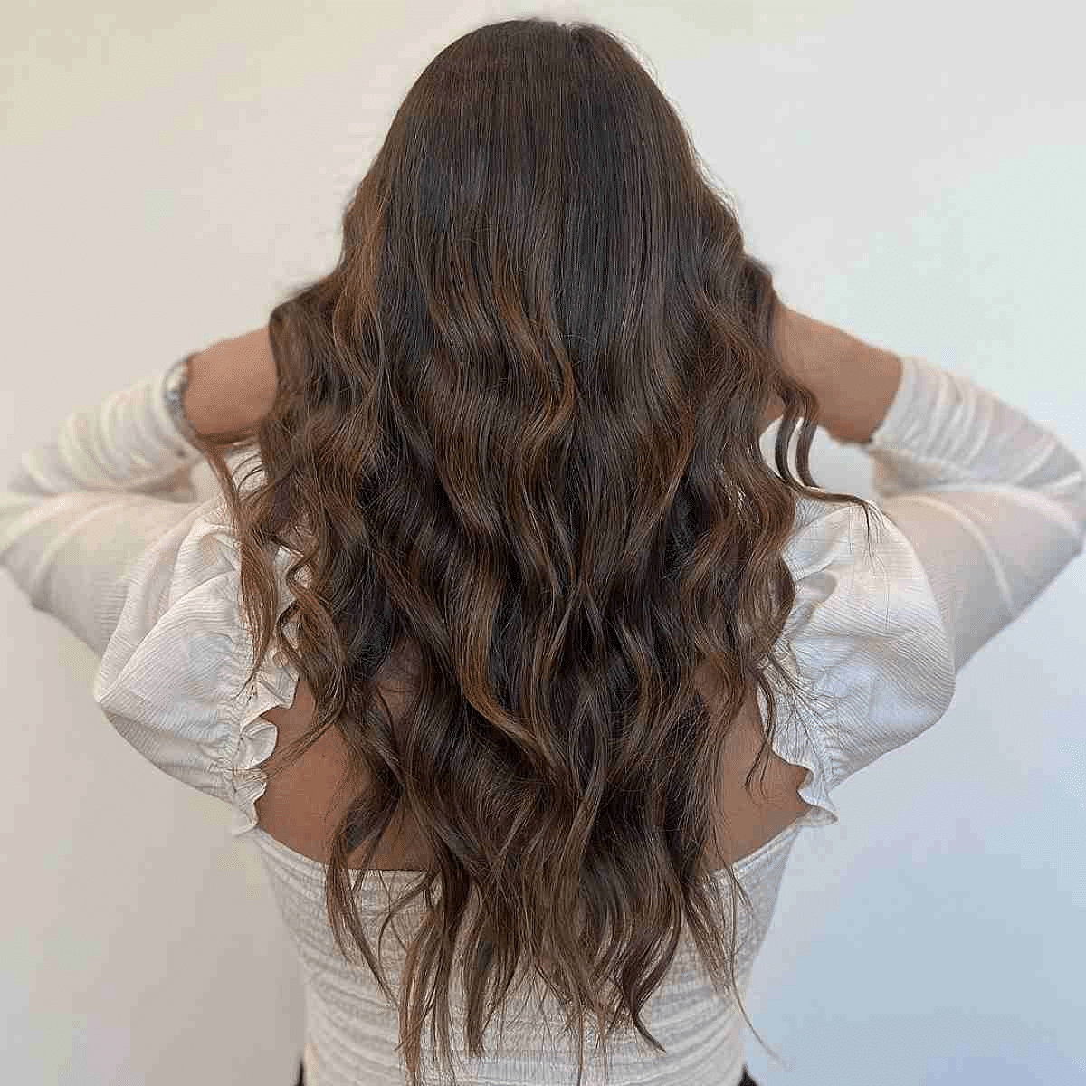 Brunette Shade on Dark Caramel Highlights