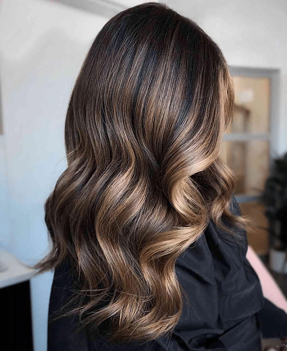 Dark Brunette to Chestnut Ombre Hair