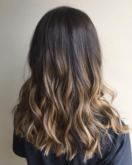 Dark to Golden Brown Ombre