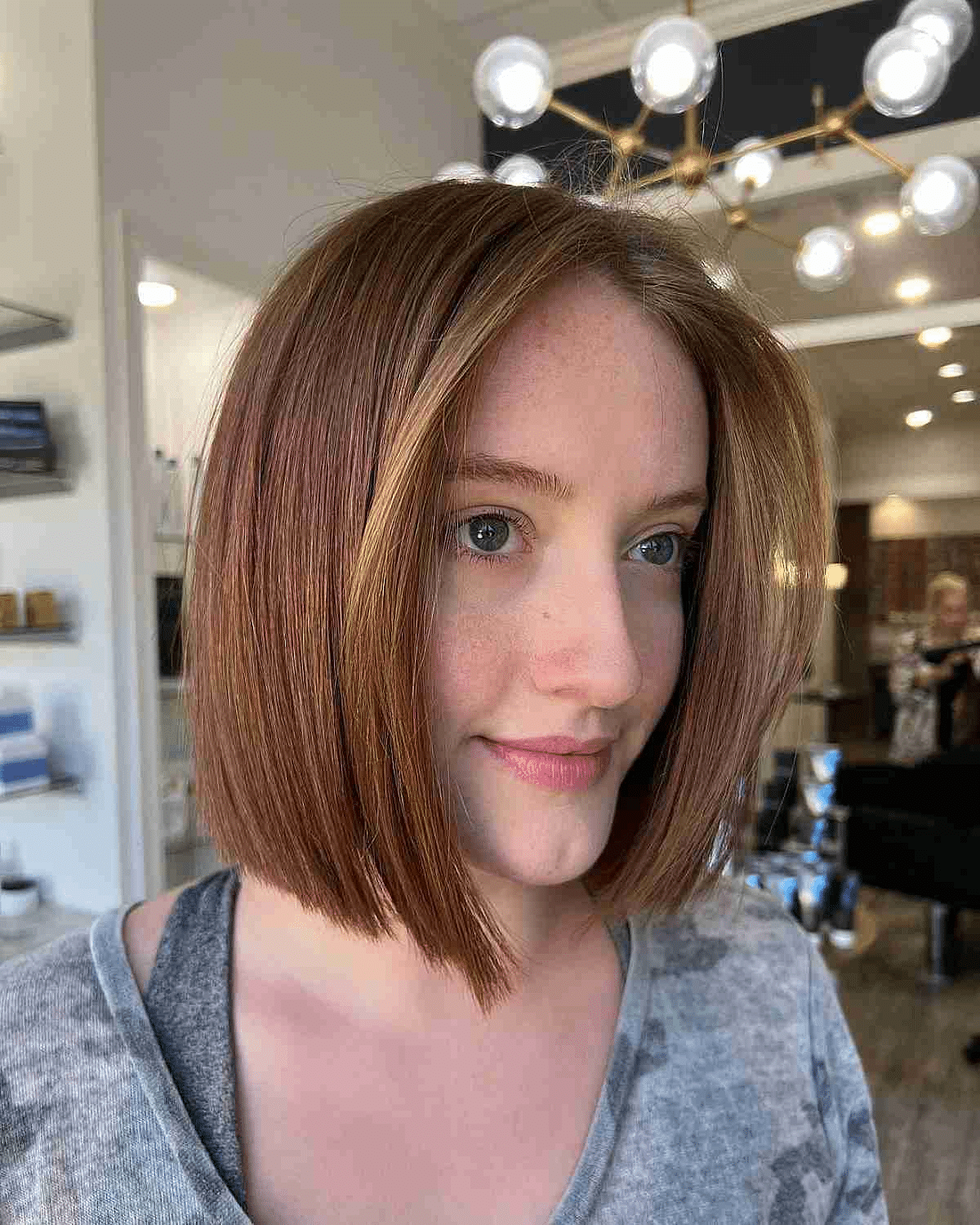 Face-Framing Blunt Cut on Short Hair