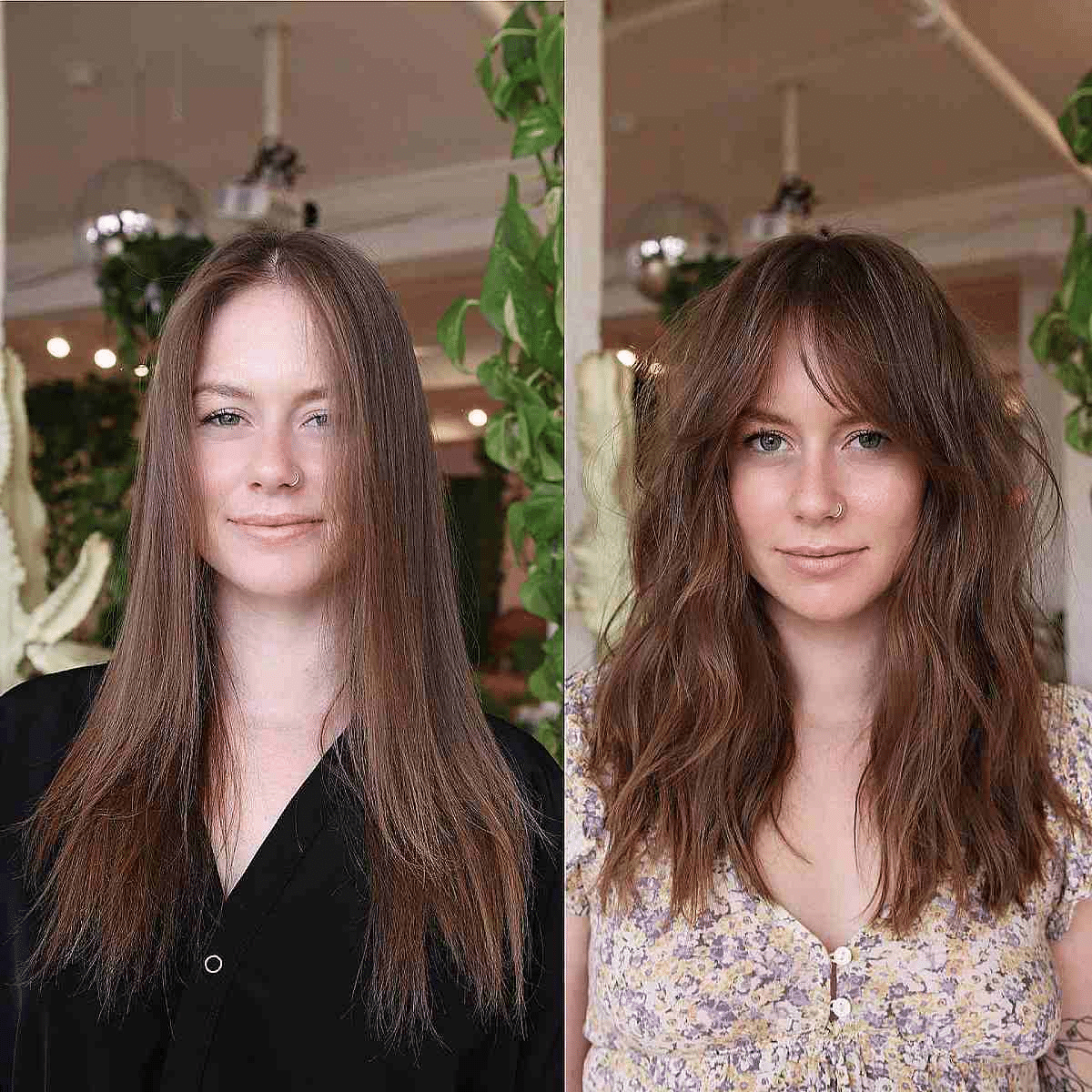 Light Chocolate on Mid-Length Hair