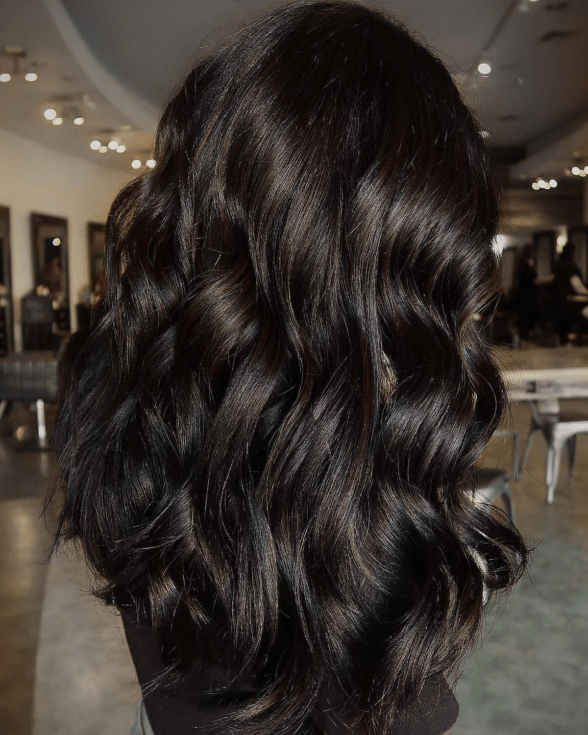 Solid Dark Chocolate Brown Hair Color