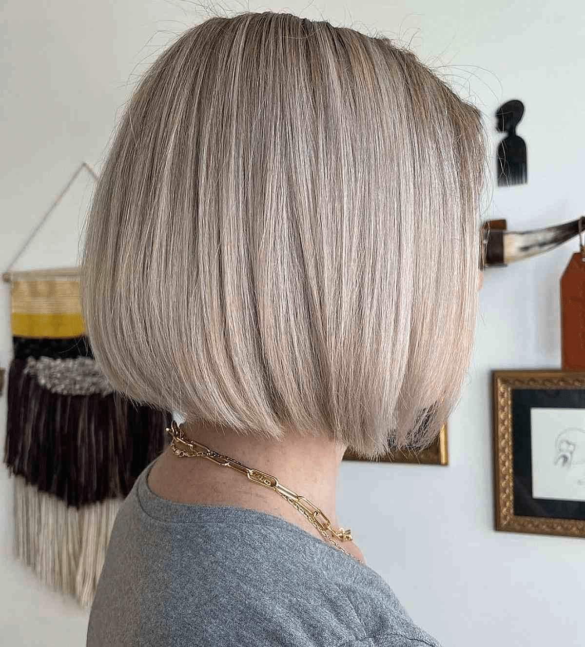 Vanilla Blonde Bob for Thick Hair