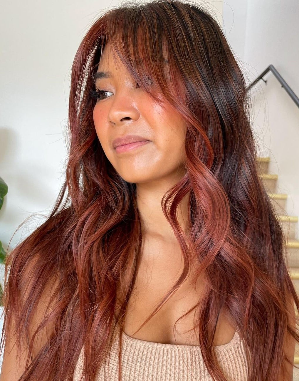 Auburn Hair with Highlights