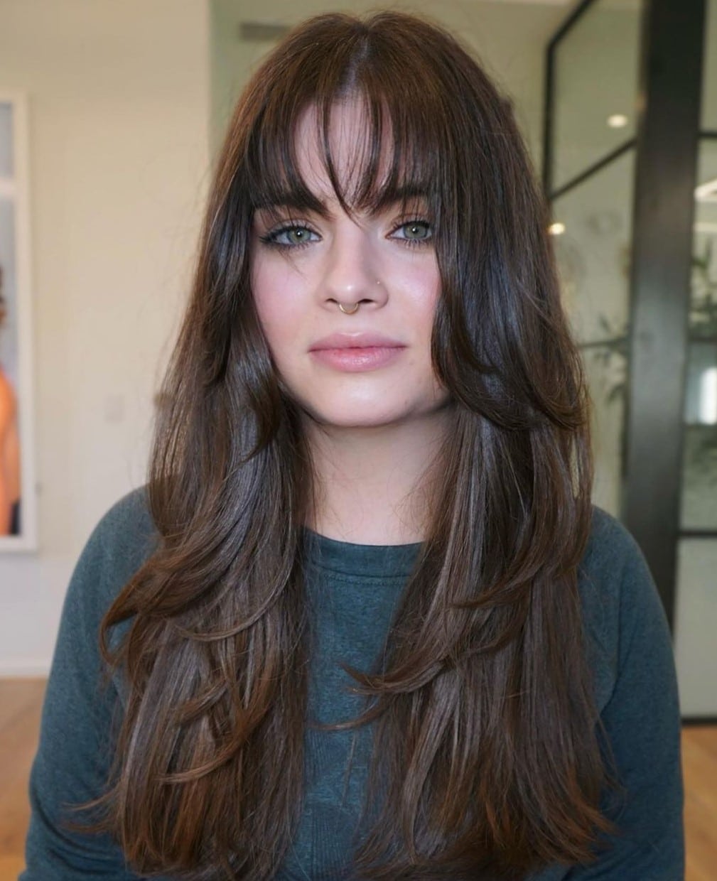 Choppy Fringe with Face-Framing Layers