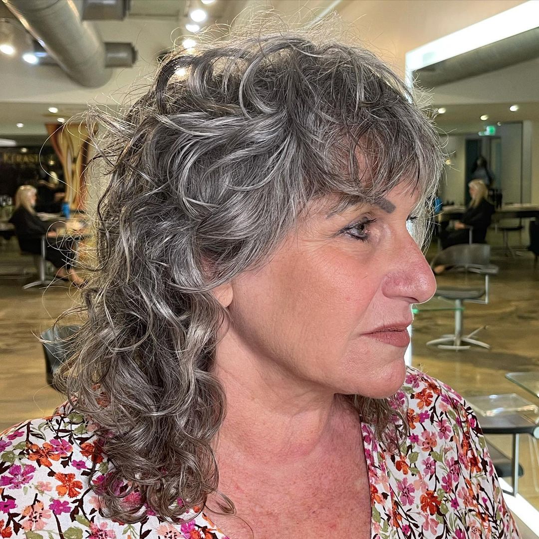 Curly Shaglet for Old-Aged Women