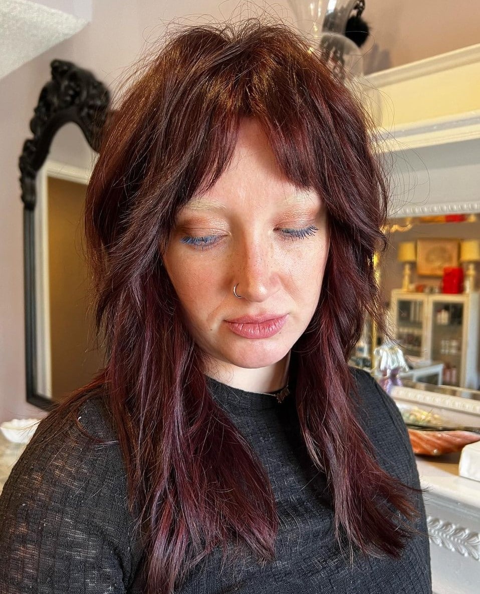 Dark Auburn Shag