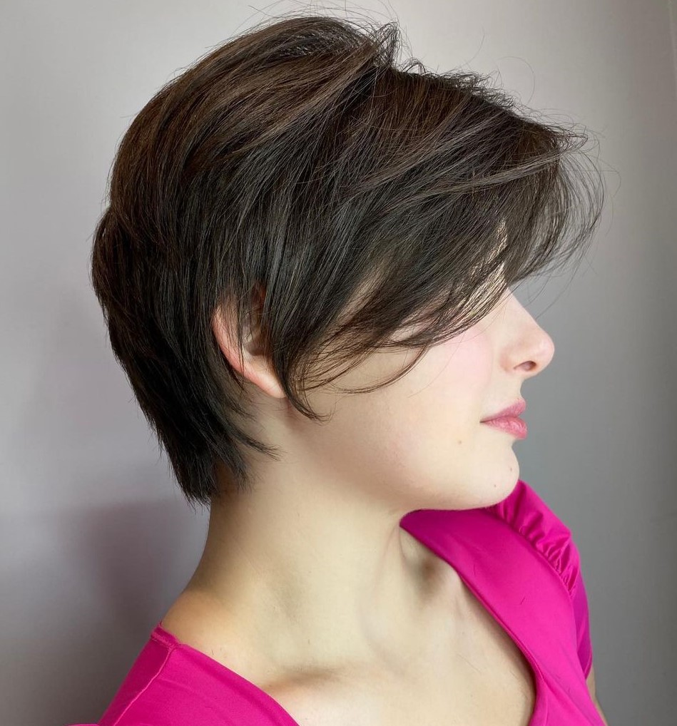 Long Pixie with Side Bangs