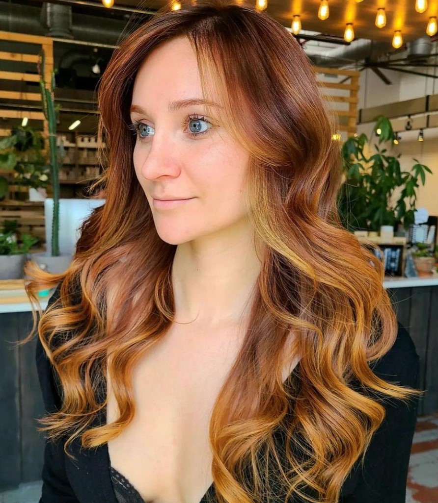 Rich Auburn Hair with a Tinge of Copper