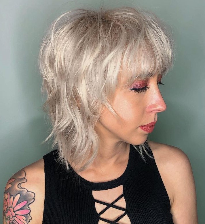 Shaggy Pixie Mullet for Blonde Hair