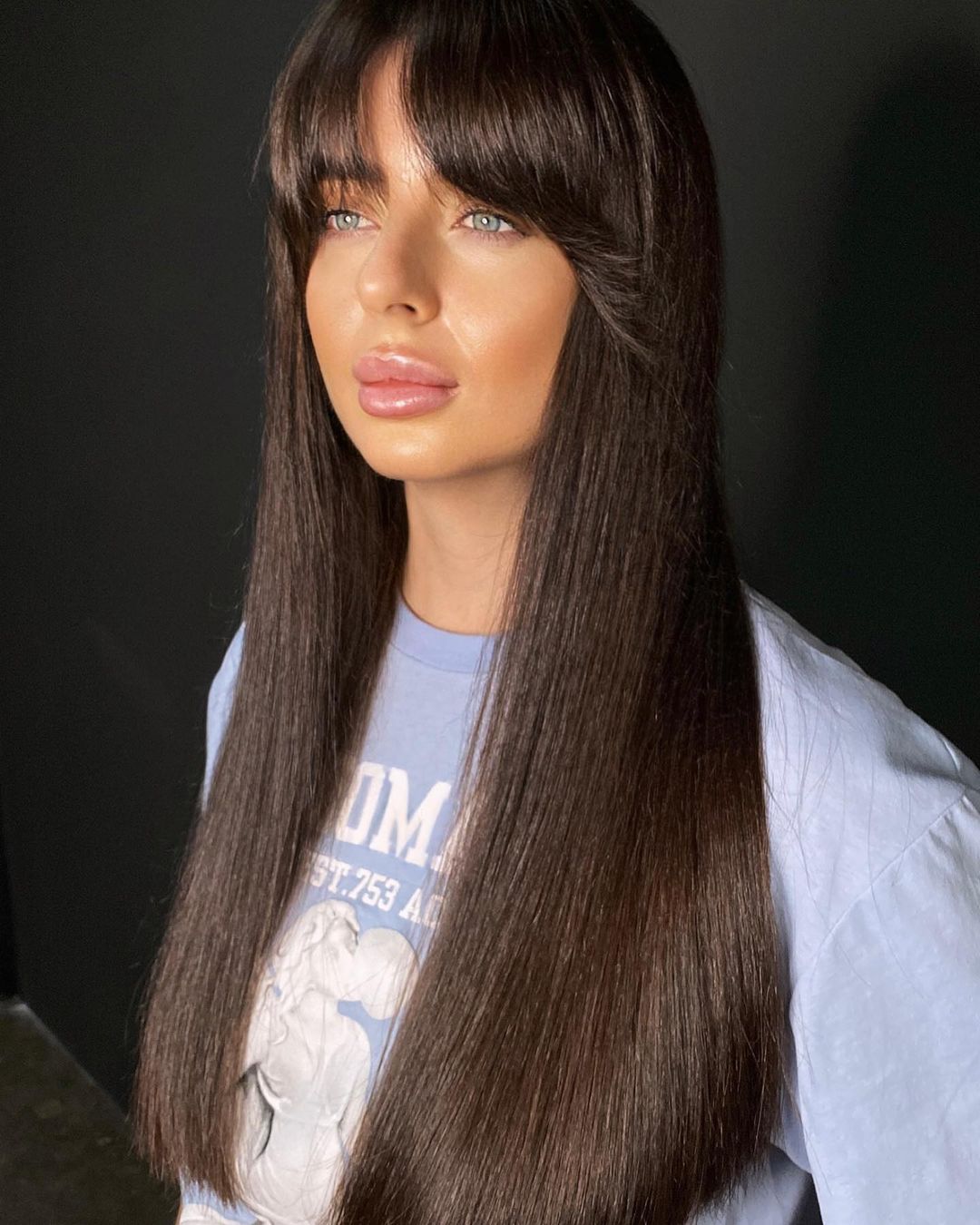 Silky Long Hair with Bangs