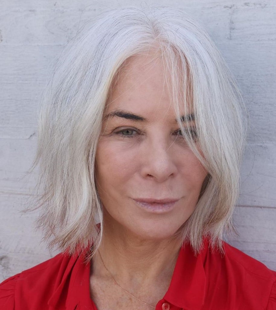 White Hair with Choppy Bob