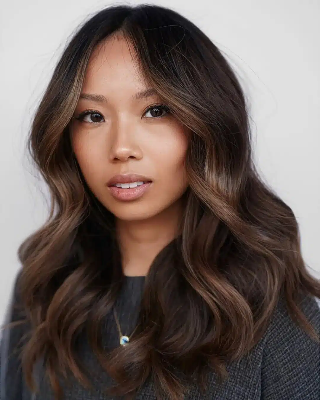 subtle-auburn-balayage-for-tan-skin